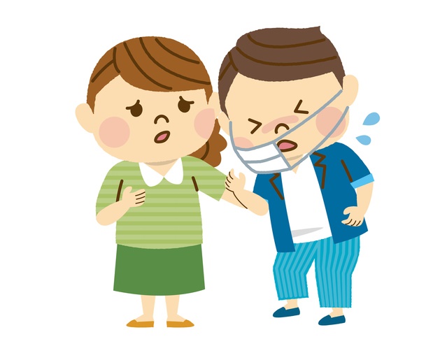 咳が止まらず病院へ
